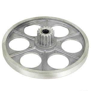 Drivrulle med kugghjul