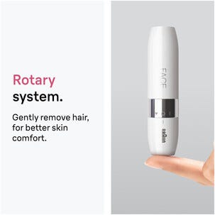 Braun Face FS1000 ansiktshårtrimmer, hvit