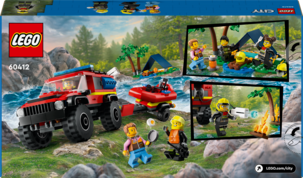 LEGO City 4x4 Brandbil med räddningsbåt 60412, från 5 år