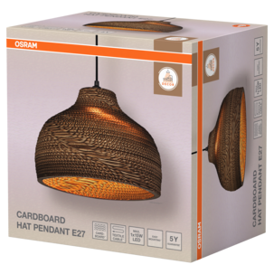 Osram Cardboard Hat taklampa E27 brun 36 cm