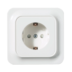 1-vägs infällt vägguttag Schneider Trend