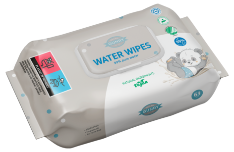 Gunry baby Water Wipes våtservietter, 63-pakning