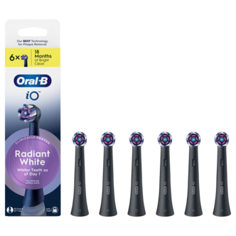 Oral-B iO Radiant White borsthuvud, svart
