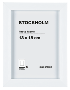 Fotoram Stockholm, vit