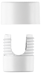 Kabelhållare inomhus vit, 5-pack