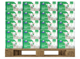 Lambi Classic hushållspapper helpall, 105 förpackningar / 420 rullar