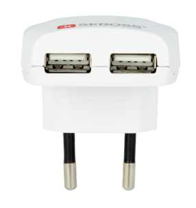 SKROSS USB-lader med doble uttak
