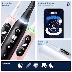 Oral-B iO 6 Sensitive Sähköhammasharja, 5 harjaustilaa