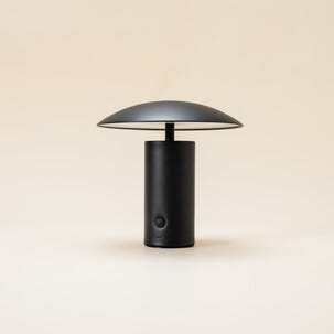 Tage Ladattava pöytävalaisin metalli musta, 20 cm, Northlight