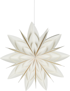 Northlight adventsstjärna blomma, vit, 50 cm
