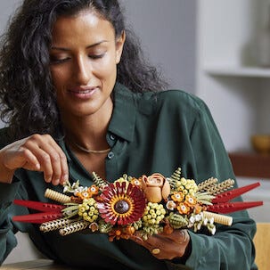 LEGO Icons Dekorasjon med tørkede blomster 10314, fra 18 år