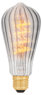 Savunvärinen lamppu E27 himmennettävä LED Smokey