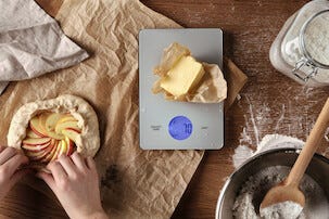 Digital kjøkkenvekt med glassplate, opptil 5 kg