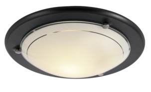 Takplafond med opalvit glaskupa, 31 cm