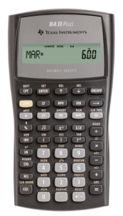 Texas Instruments BAII Plus, miniräknare / finansräknare