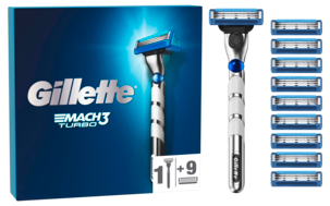 Partahöylä Gillette Mach3 Turbo + 10 partaterää