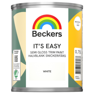 Beckers Its Easy halvblank lackfärg inomhus, 0,75 l