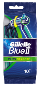 Rakhyvlar Gillette Blue II Plus Slalom, 10-pack