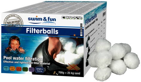 Swim & Fun, filterballer til basseng 