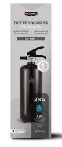 Houseguard liten brandsläckare 2 kg, svart / vit