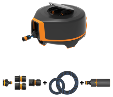 Fiskars automatisk slangvinda XL, 20 meter