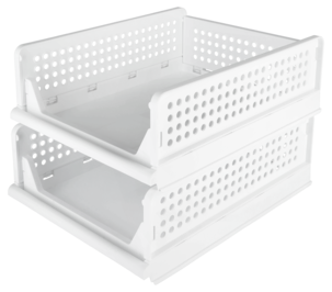 Klappbox med öppen front, vit