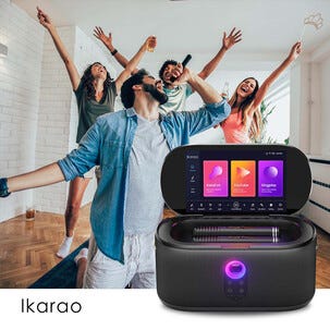 Ikarao Shell S1 karaokemaskin med 10,1-tums pekskärm, bärbar