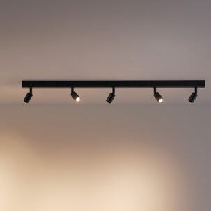 Northlight Leon taklampa med 5 spotlights, 80 cm