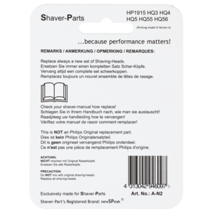 Skärhuvud till Philips/Remington m.fl.