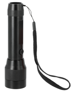 Ficklampa LED 200 lumen, svart