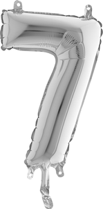 Sifferballong silver