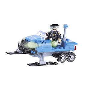 Byggklossar snöskoter och polis, Cobi