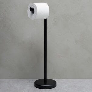 Gulvstående toalettrullholder, rustfritt stål