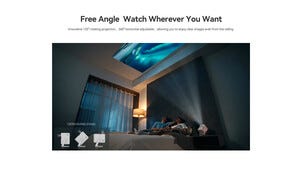 Wanbo T2 Ultra smart hjemmekinoprojektor, hvit