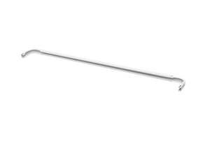 Verhotanko, pujotustanko ja seinäkiinnikkeet, 9 cm, valkoinen