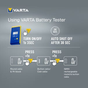 Varta LCD batteritester til små batterier