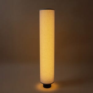 Filip gulvlampe metall og lin, 110 cm, Northlight