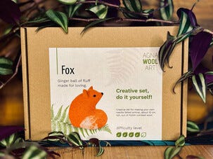 Agna Wool Art Kit ullfilting, rev, 10 cm