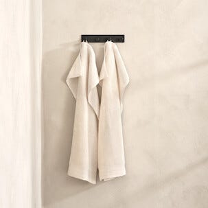 Kroklist självhäftande 4 krokar, svart