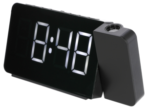 Kelloradio, jossa projektori