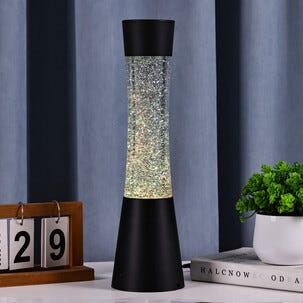 Glitterlampa med RGB-belysning 39 cm
