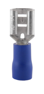 Kabelsko 2,5 mm blå hunn, 10-pakning