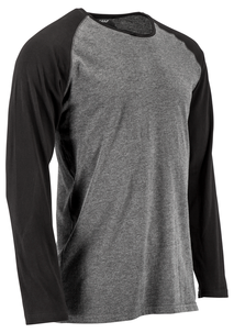 Langermet trøye, grå/svart