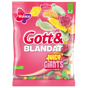 Malaco Godt & Blandet Juicy Giants, 480 g