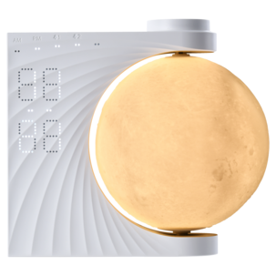 Väckarklocka Moon digital med Wake-up Light