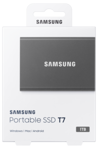 Samsung T7 Portable SSD, 1 TB