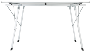 Campingbord i aluminium, 120 x 70 cm, sammenleggbart