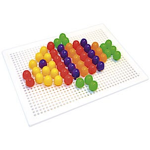 Stiftmosaikk, hullplate og 120 stifter