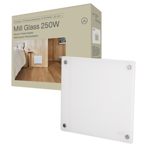 Mill MB250 liten panelovn glass, 250W