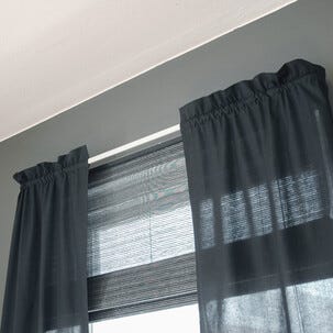 Gardinstång kirsch med väggfäste, 6,5 cm, vit